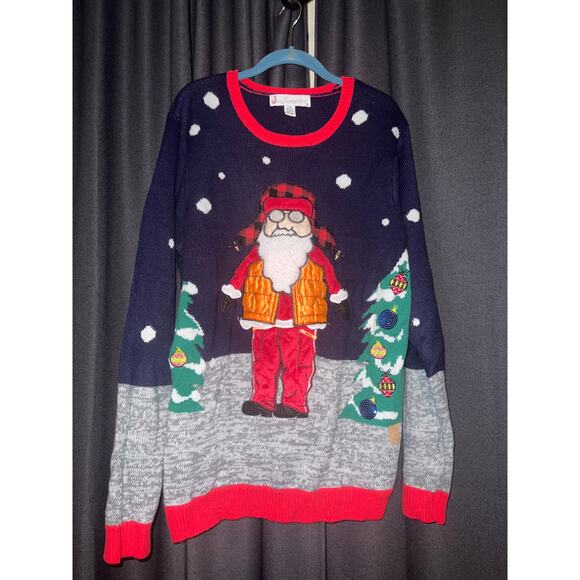 Ugly Christmas Sweater Xmas Size Large - Picture 1 of 3